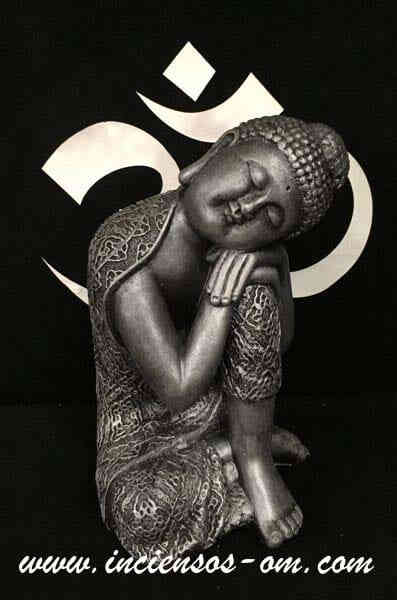 Buda contemplación Pequeño piedra Plata